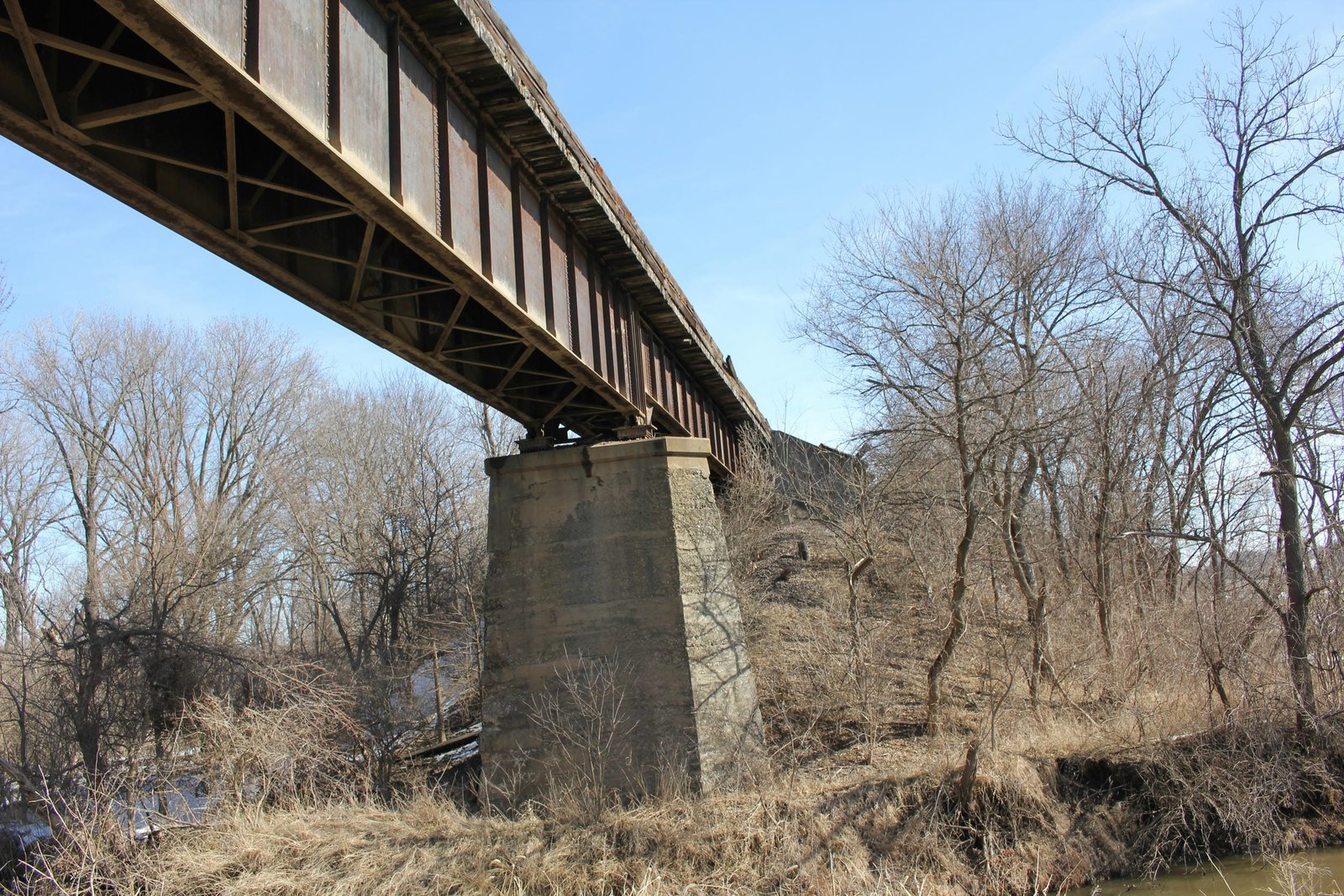Looking north